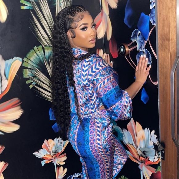 ZARA SATIN EFFECT PRINTED PANTS - Picture 6 of 13